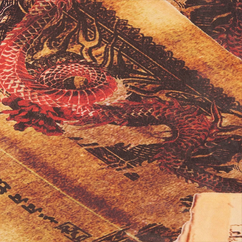 Sheath Dress With Oriental Print