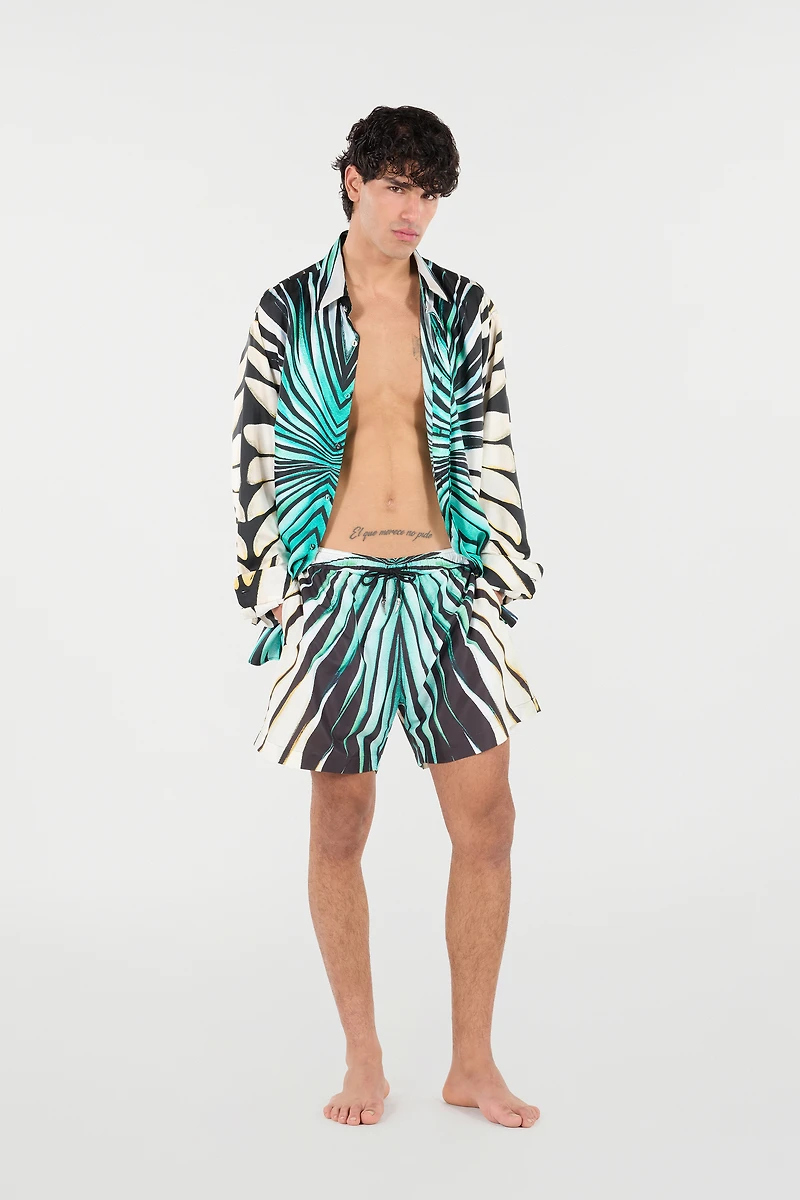 Ray Of Sea Print Shirt