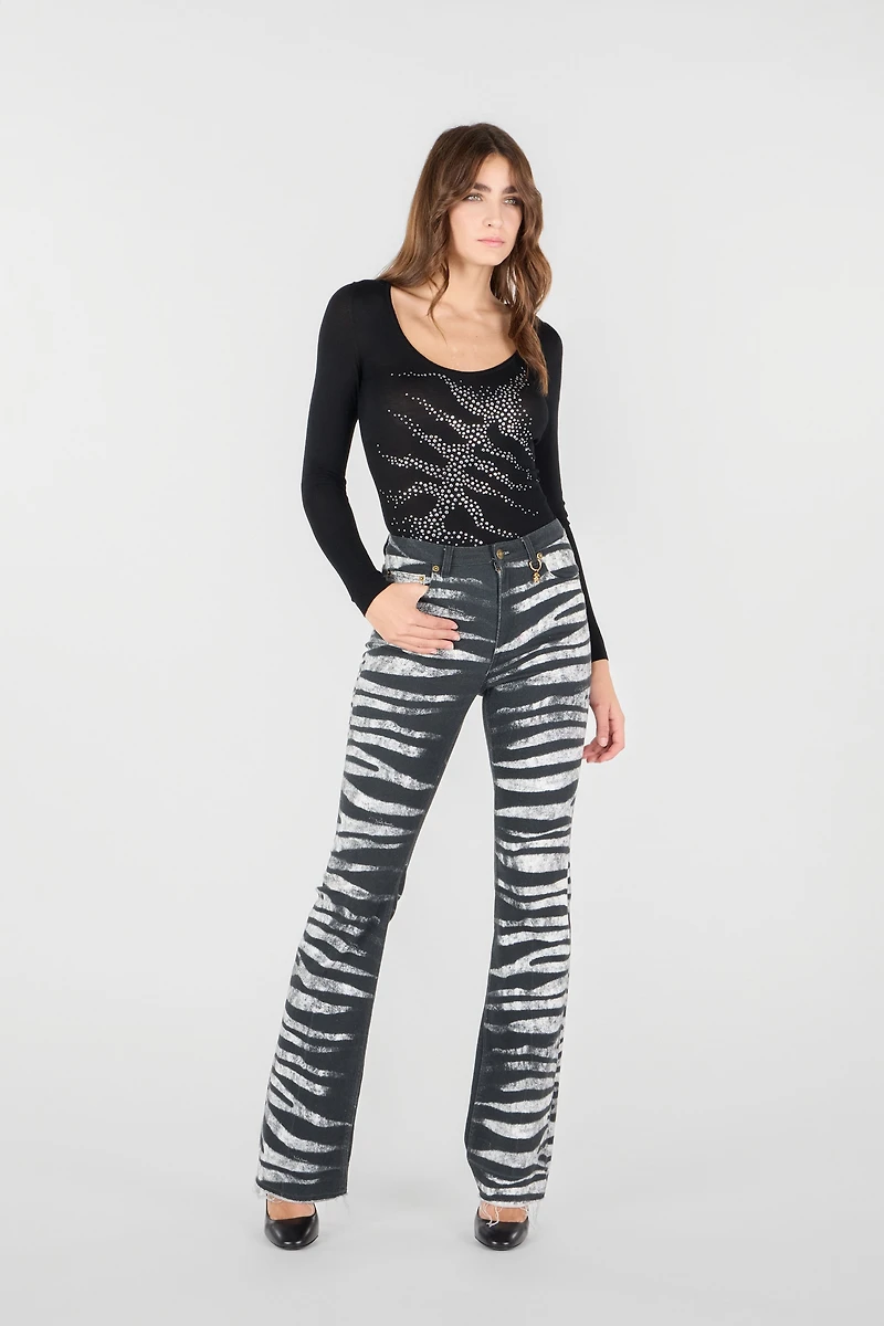 Pants With Zebra Print