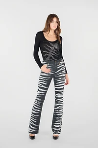Pants With Zebra Print