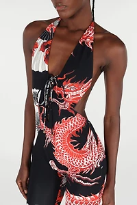 Jumpsuit With All-Over Dragon