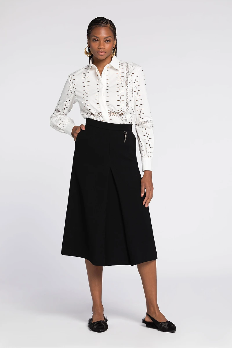 Cut.out embroidered shirt