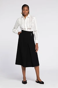 Cut.out embroidered shirt