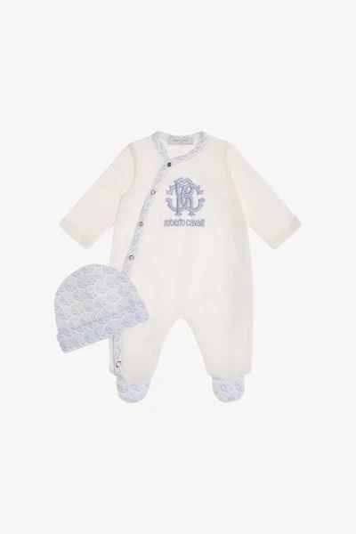 RC Monogram embroidery babygrow set