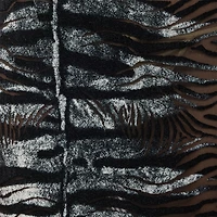 Long See-Through Dress With Zebra Pattern