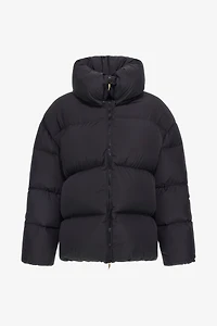 Black High Collar Down Jacket