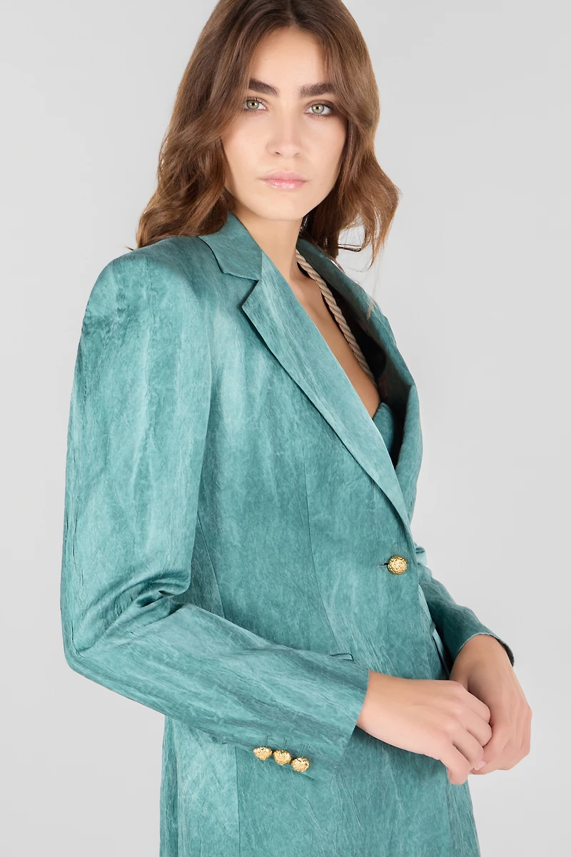 Single-breasted structured blazer