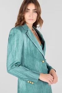 Single-breasted structured blazer