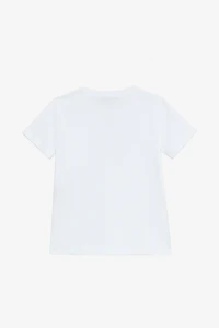 T-Shirt With RC Monogram And Rhinestone Logo