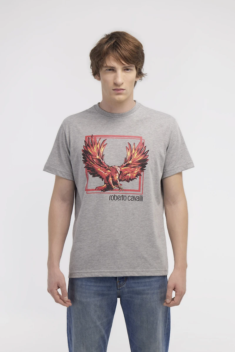 T-shirt with Eagle logo and print