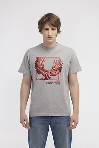 T-shirt with Eagle logo and print
