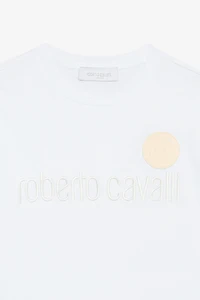 T-Shirt With Lettering And Patch