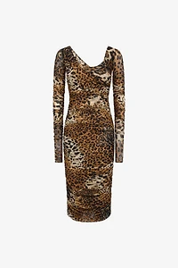 Stretch Jaguar Skin print dress