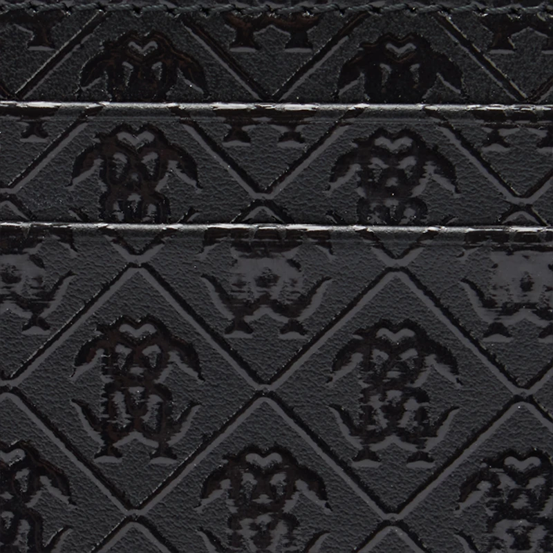 Card Holder With All-Over Mirror Snake Monogram