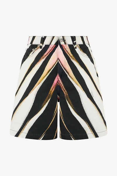 Ray Of Pink Print Bermuda Shorts