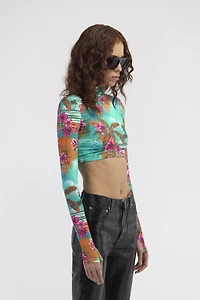 Hawaii Print Crop Top
