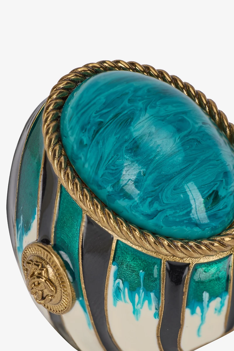 Ray Of Sea Print Ring