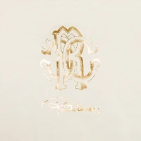 Milk White T-Shirt with RC Monogram