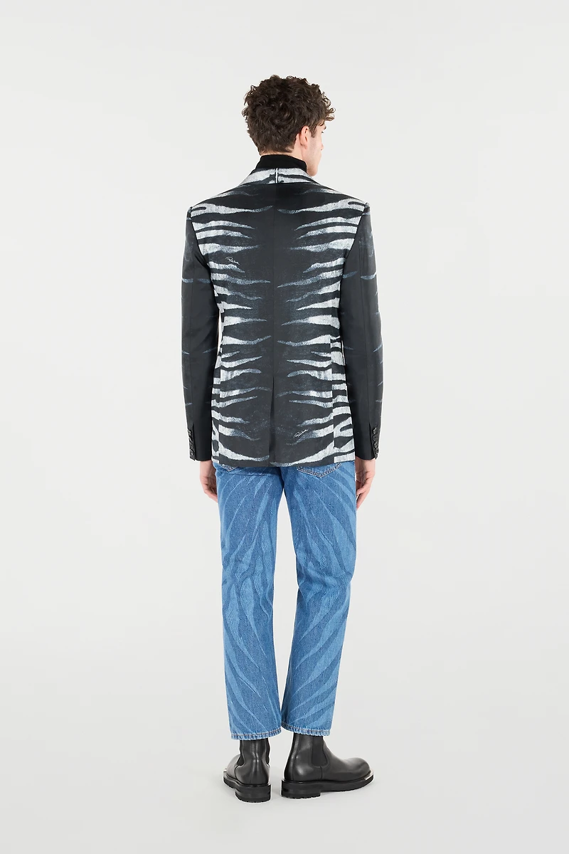 Zebra-Print Blazer