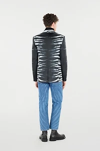 Zebra-Print Blazer