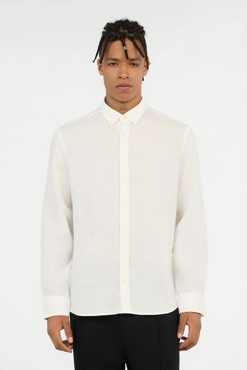 White Linen Shirt