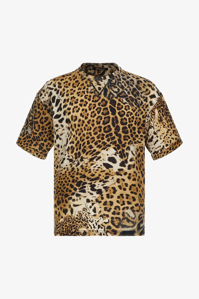 T-shirt with Jaguar Skin print
