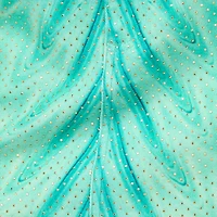 Miniskirt With Optical Glass Print And Micro Studs