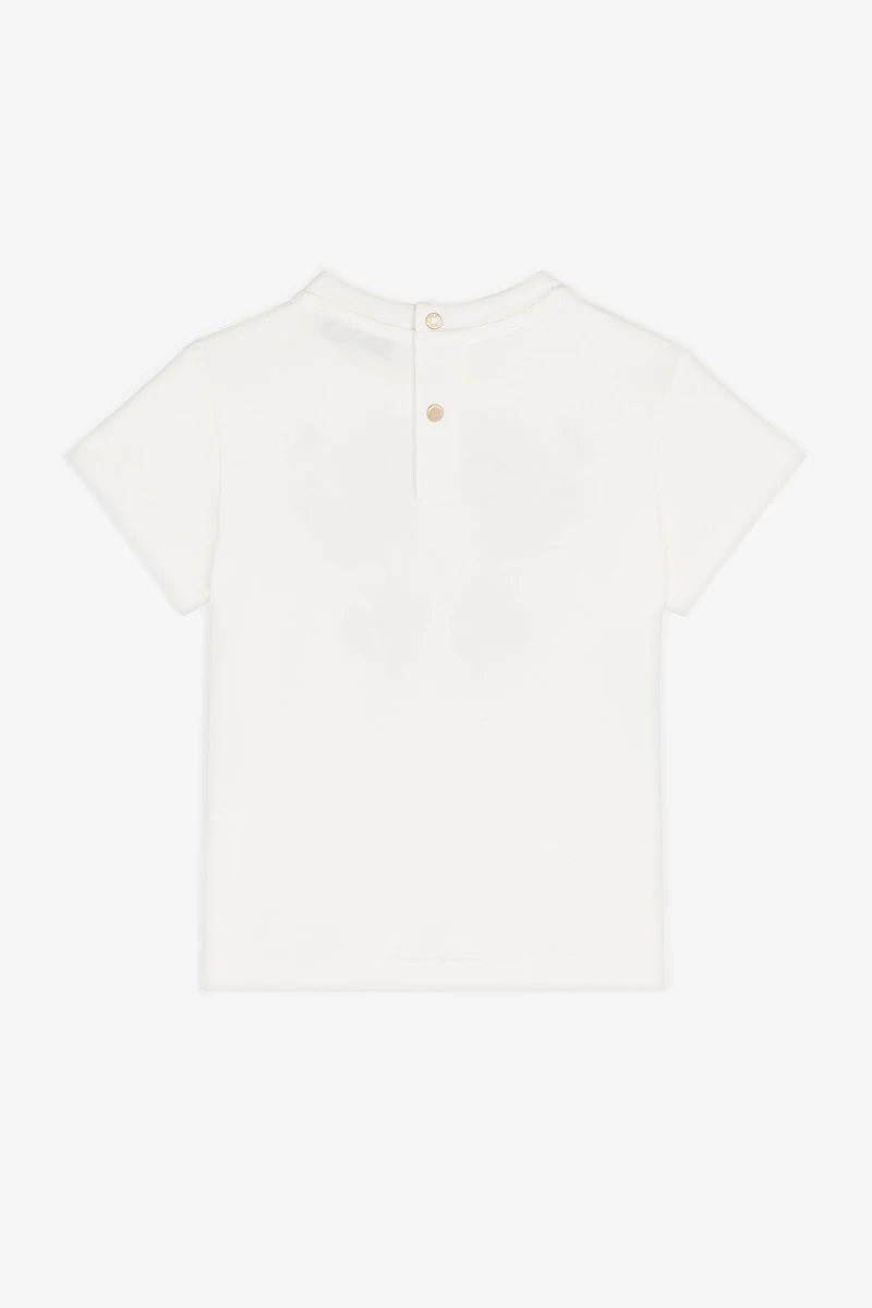 Flower And RC Monogram-Print Cotton T-Shirt