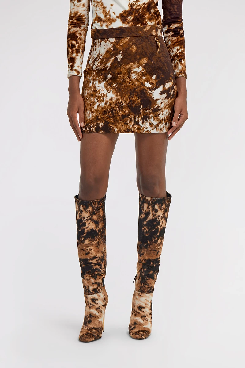 Appaloosa Print Mini Skirt