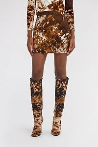 Appaloosa Print Mini Skirt