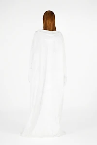 Wall Print Hooded Coat