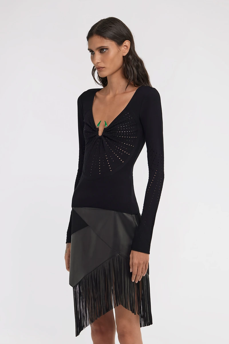 Long sleeve knit with Fang