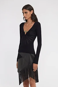 Long sleeve knit with Fang