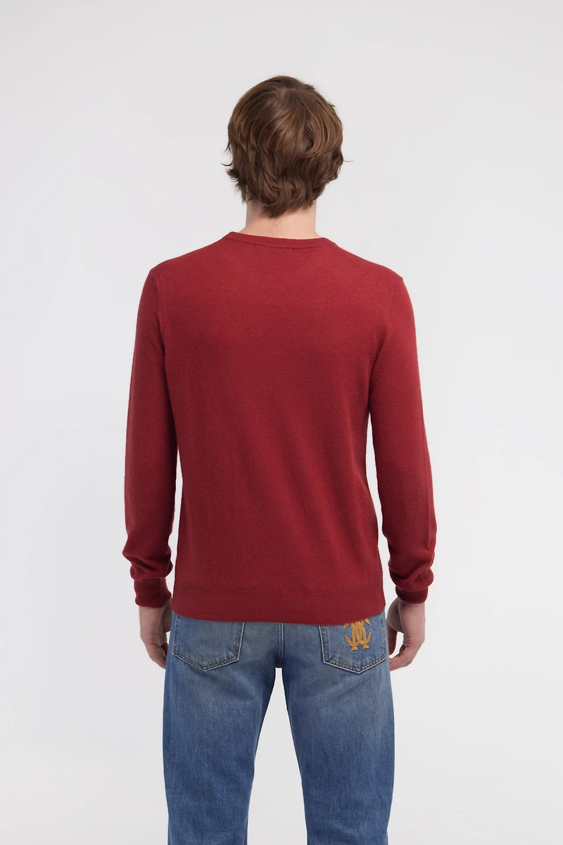 Wool sweater with Monogram Mirror Snake