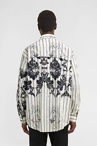 Broccato Print Silk Shirt
