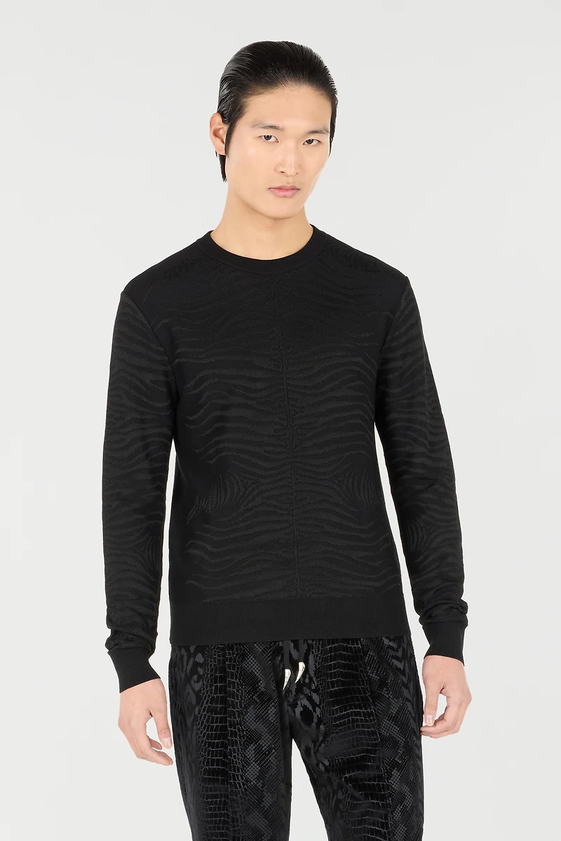 Sweater With Zebra Pattern