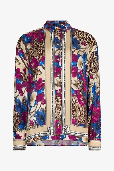 Flower Leopard Print Shirt