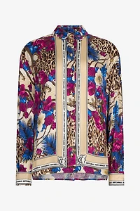 Flower Leopard Print Shirt