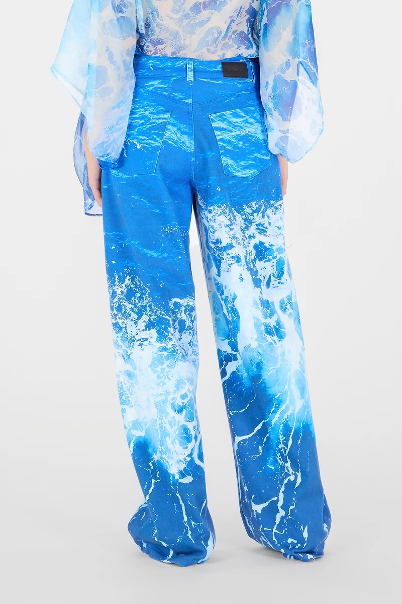 Stretto di Messina Print Jeans