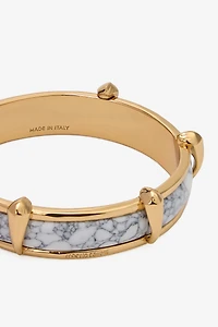 Rigid marble-effect bracelet