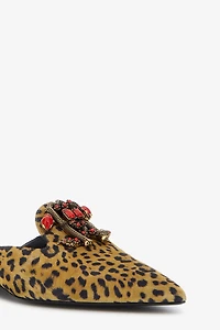 Mules with logo and stones