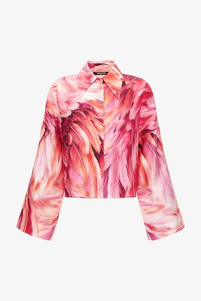 Plumange Print Silk Shirt