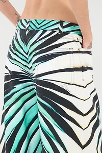 Ray Of Sea Print Trousers