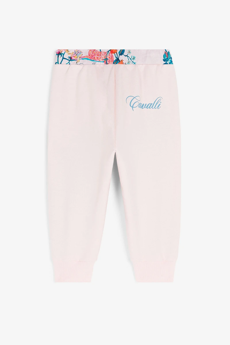 Logo And Floral-Print Cotton Track Pants