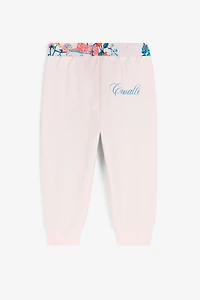 Logo And Floral-Print Cotton Track Pants