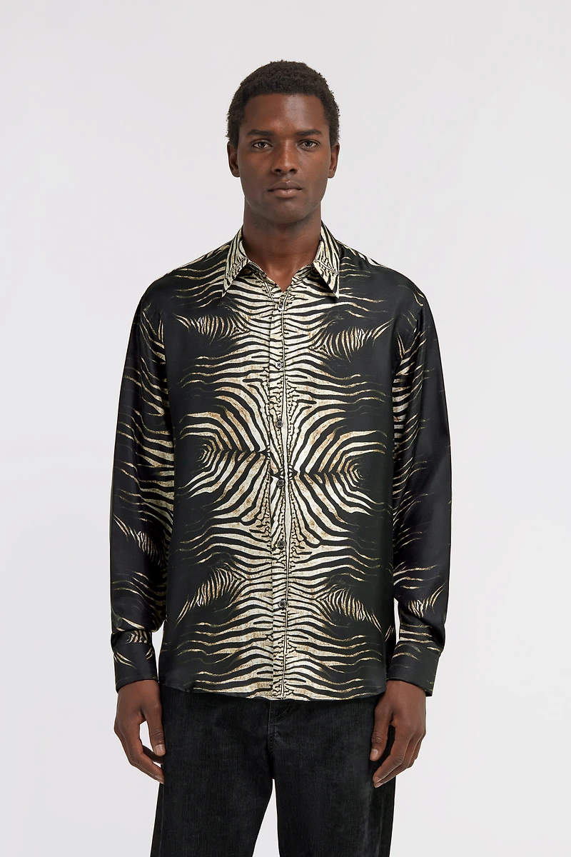 Shirt with Zebra print