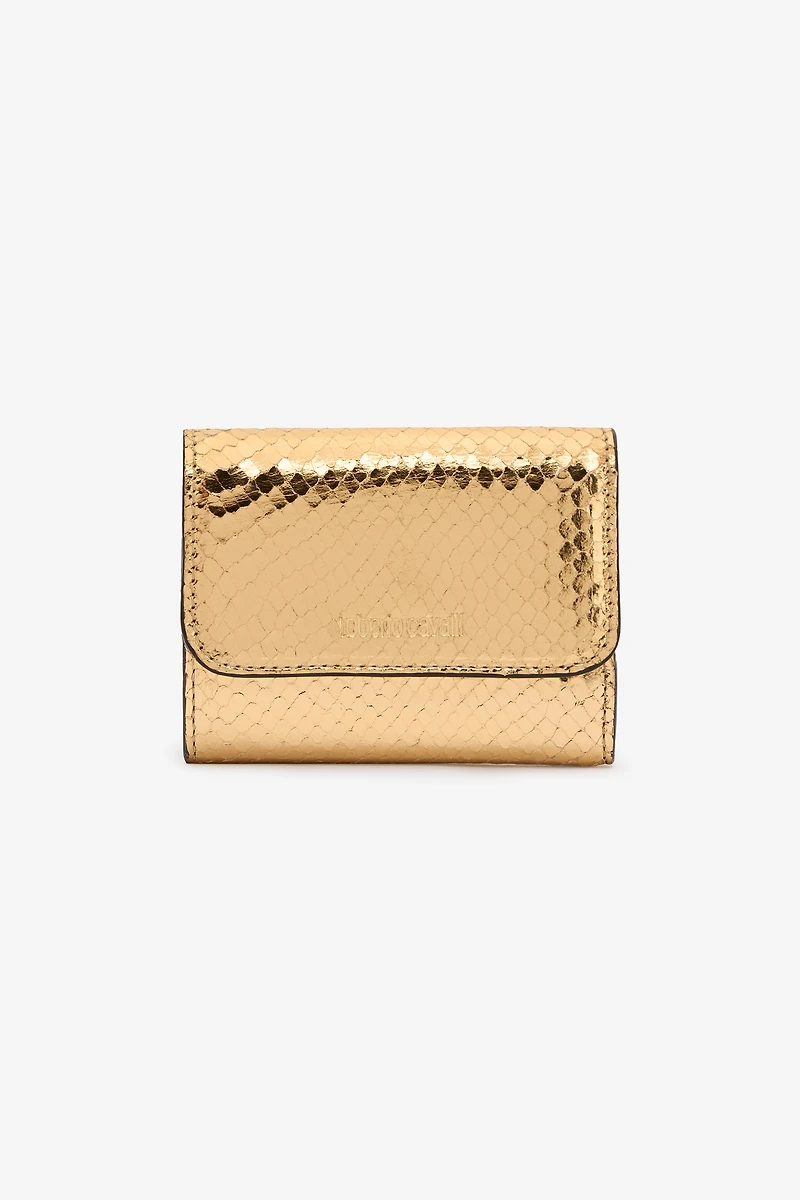 Laminated Card Holder With Snake Print