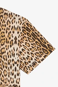 T-Shirt With Jaguar Skin Print