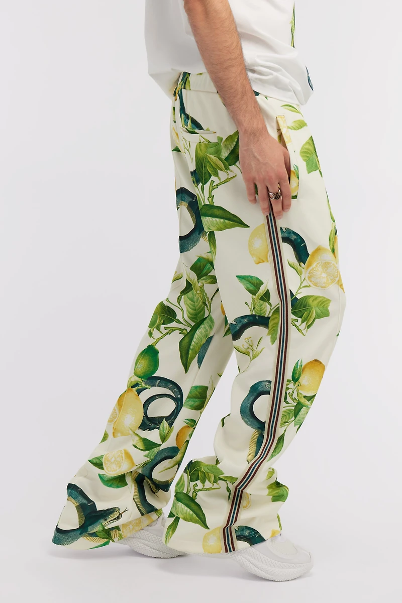 Lemon print trousers