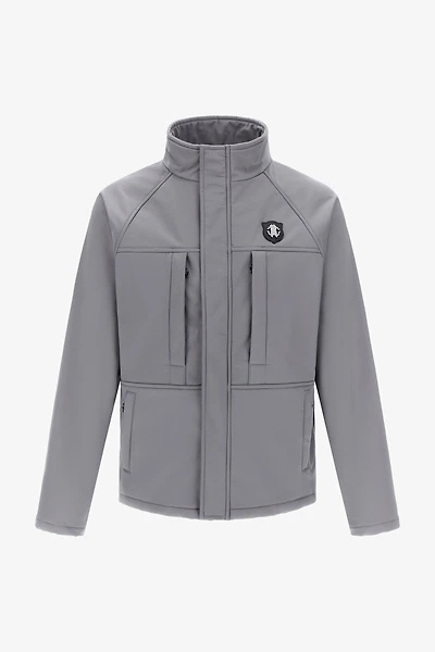 Padded down jacket with logo